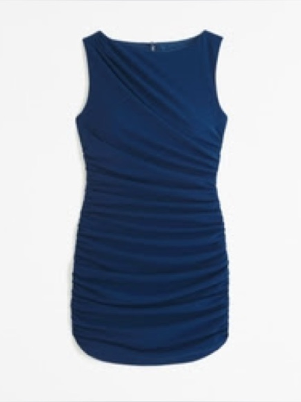 Abercrombie & Fitch Blue Stretch Draped Mini Dress - XS Petite